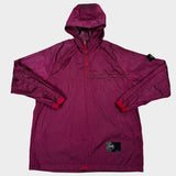 Nylon Metal Packable Hooded Smock Purple