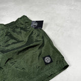 Nylon Metal Econyl Swim Shorts Green