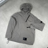 Chrome Hooded Smock Silver
