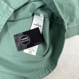 Diagonal Weave Moleskin Overshirt Green