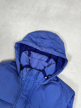 Garment Dyed Crinkle Reps NY Down Gilet Blue