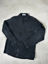 Garment Dyed Overshirt Black