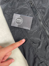 Nylon Metal Smock Pullover Black