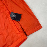 Garment Dyed Crinkle Reps Overshirt Orange