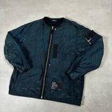 Shadow Project Nylon Metal Spider Bomber Jacket Blue