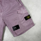 RE - Fit Elasticated Cargo Shorts Pink
