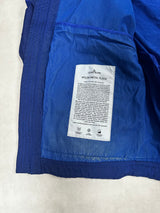 Nylon Metal Flock Jacket Blue