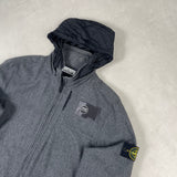 Poly Wool Blend Jacket Grey