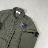Garment Dyed Crinkle Reps NY Overshirt Green