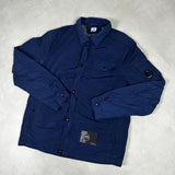 Chrome Zip Overshirt Navy