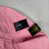 Supima Cotton Twill Stretch Overshirt Pink