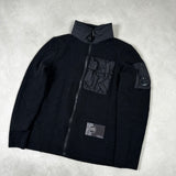 Utility Pocket Wool Zip Jumper Black