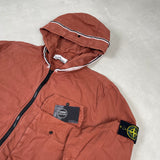 Old Dye Hooded Overshirt Burnt Orange