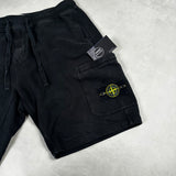 Brushed Cotton Sweat Shorts Black
