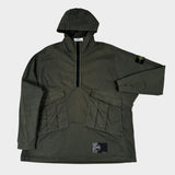 Multi Pocket Hooded Smock Khaki
