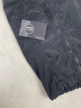 Nylon Metal Smock Pullover Black