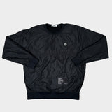 Nylon Metal Ripstop Smock Sweatshirt Black