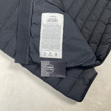 Loom Woven Down Hooded Jacket Black