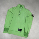 Garment Dyed 1/4 Zip Sweatshirt Green