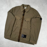 Flatt Nylon Zip Overshirt Brown
