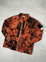 Earth Mapping Camouflage Jacket With Primaloft Insualtion Orange