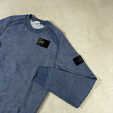 Dust Colour Finish Sweatshirt Blue