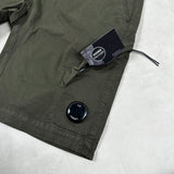 Stretch Twill Cotton Cargo Shorts Khaki
