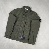 Garment Dyed Crinkle Reps NY Overshirt Green