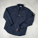 Crinkle Reps Overshirt Navy