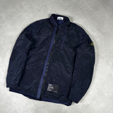 Nylon Metal Lined Overshirt Blue