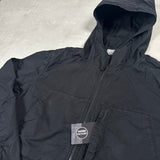 Supima Cotton Twill Stretch - TC Hooded Overshirt Black