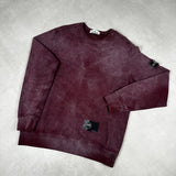 Hand Corrosion Sweatshirt Burgundy