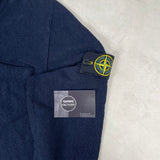 Towelling 1/4 Zip Sweatshirt Navy