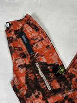 Earth Mapping Camouflage Cargo Trousers Orange