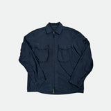 Ghost Zip Overshirt Navy