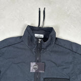 Grid Check Smock Navy