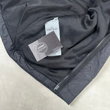 Crinkle Reps Zip Overshirt Black