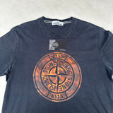 Camo Compass Print T - Shirt Black