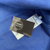 Garment Dyed Zip Overshirt Blue