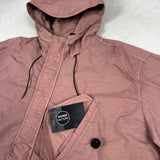 Flatt Nylon Hooded Anorak Smock Pink
