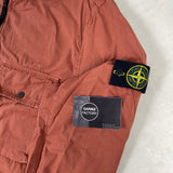 Old Dye Hooded Overshirt Burnt Orange