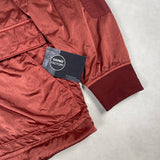 Nylon Raso Silk-TC Hooded Smock Brick Red