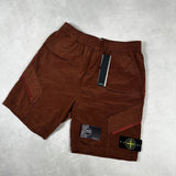 Nylon Metal Type CO Cargo Shorts Rust