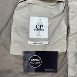 Flatt Nylon Hooded Goggle Overshirt Beige