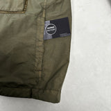 Flatt Nylon Hooded Goggle Overshirt Khaki