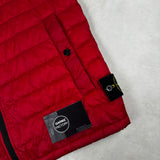 Micro Rip Stop Down Gilet Red