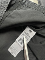 Garment Dyed Zip Overshirt Black