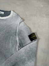 Hand Sprayed Crewneck Jumper Blue