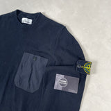 Knit Nylon Pocket Jumper Black