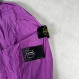 Garment Dyed Crinkle Reps NY Hooded Jacket Purple
